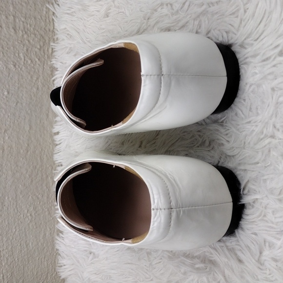 Aska Loyd White Box Leather Pointed-Toe Slip On Elastic Flat Luxury Loafer Shoe - Picture 5 of 16